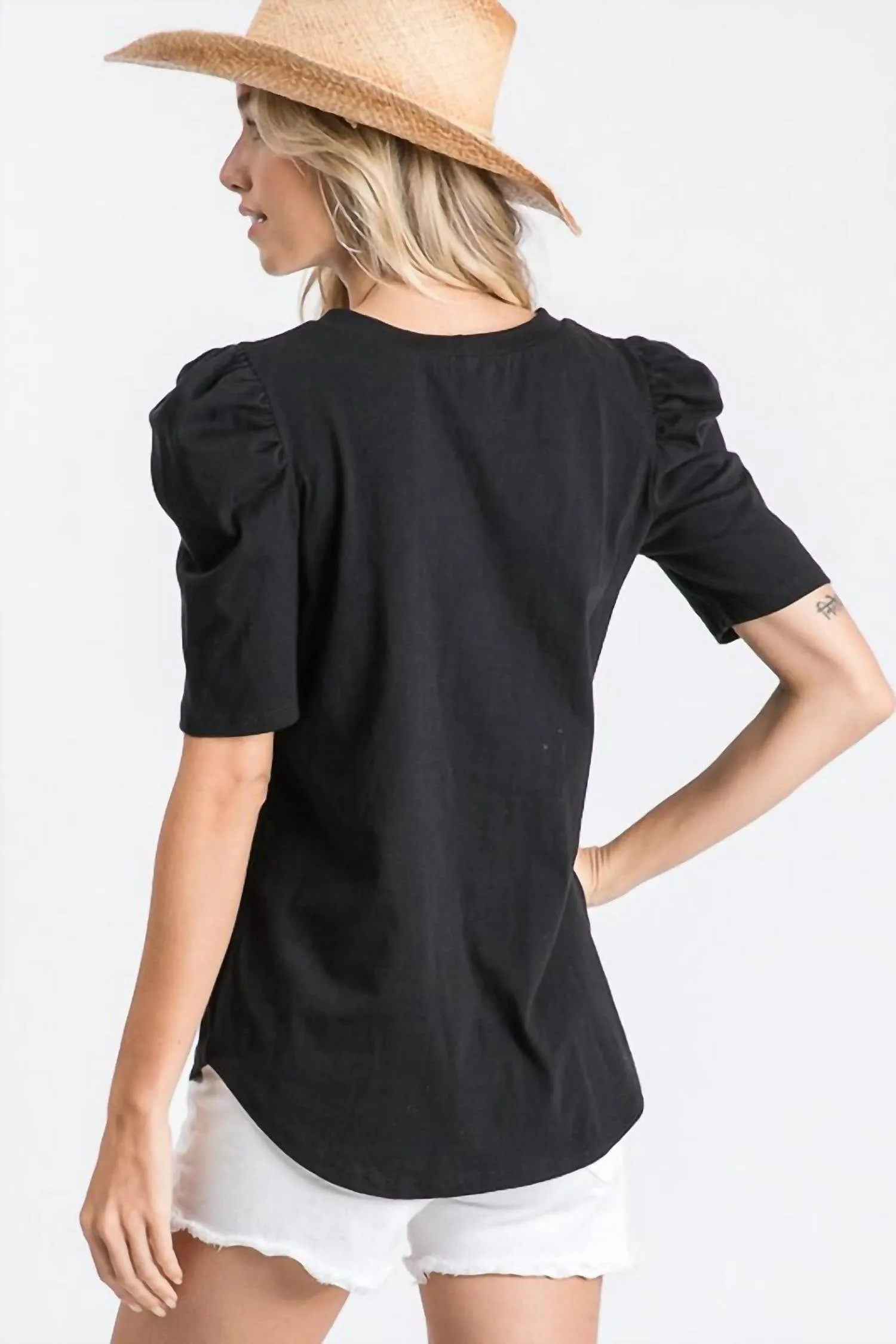 7Th Ray - Puff Short Sleeve Top