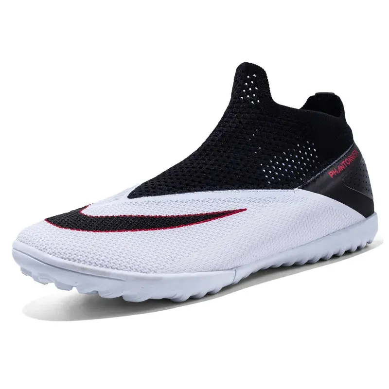 Big Size 46-49 Men Football Boots Ankle Support Cleats Training Soccer Boot Breathable Non-Slip Sport Sneakers Botas De Futbol