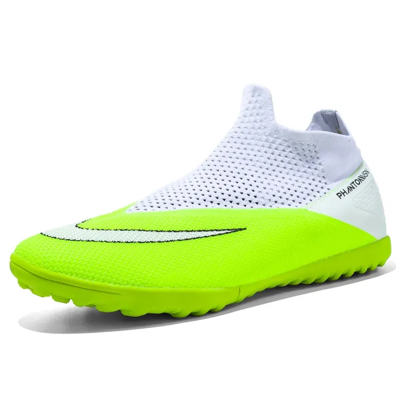 Big Size 46-49 Men Football Boots Ankle Support Cleats Training Soccer Boot Breathable Non-Slip Sport Sneakers Botas De Futbol