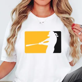 Colorblock Softball Player Tee