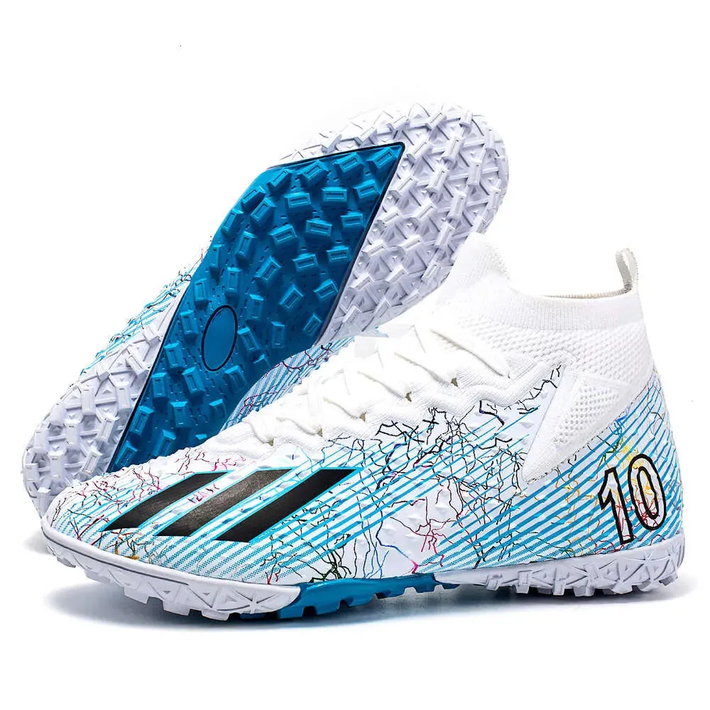 Factory wholesale football shoes with long spikes and broken nails, men's comprehensive training women's sports shoes, flying woven seamless large size