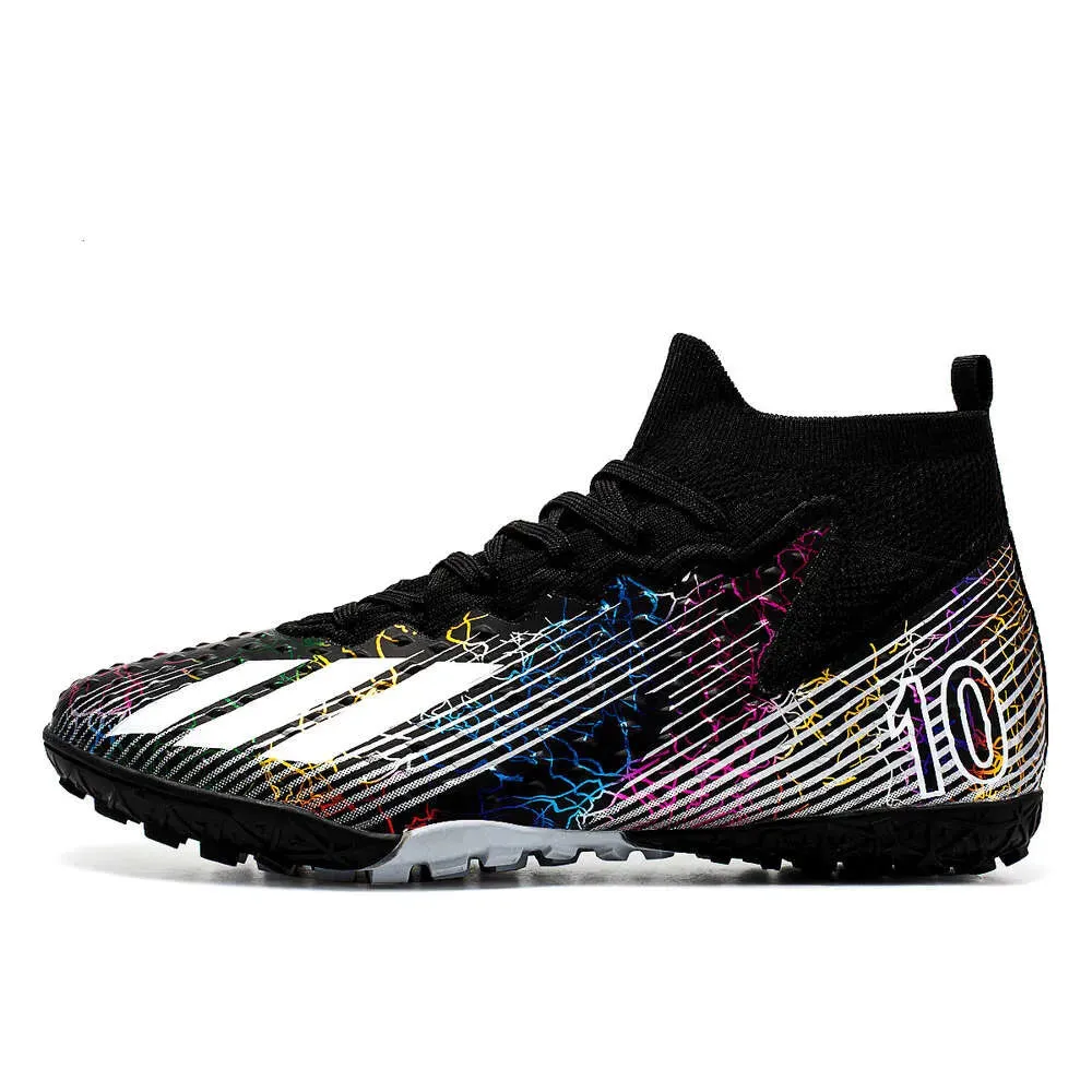 Factory wholesale football shoes with long spikes and broken nails, men's comprehensive training women's sports shoes, flying woven seamless large size