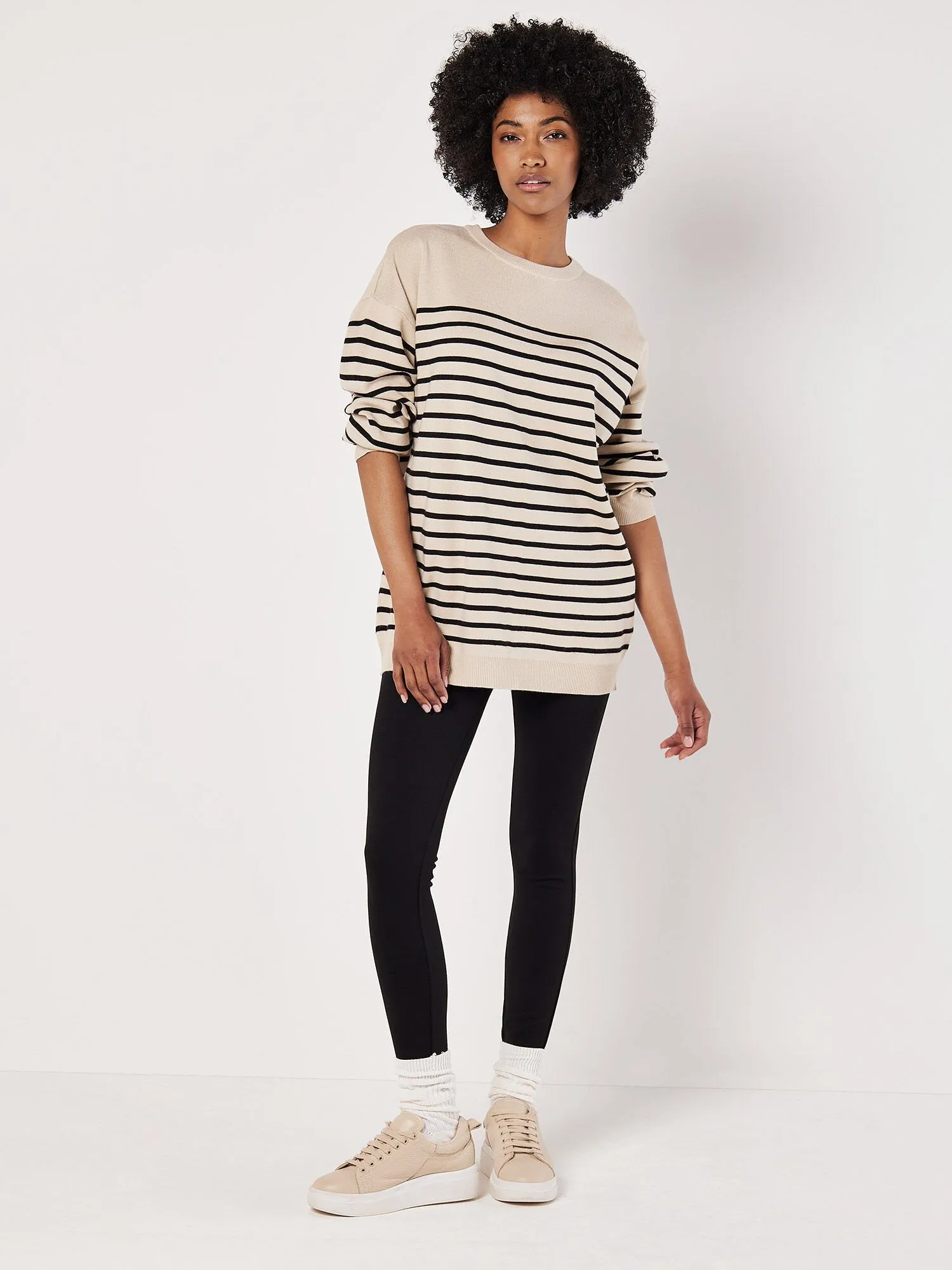 Minnie Stripe Tunic Sweater