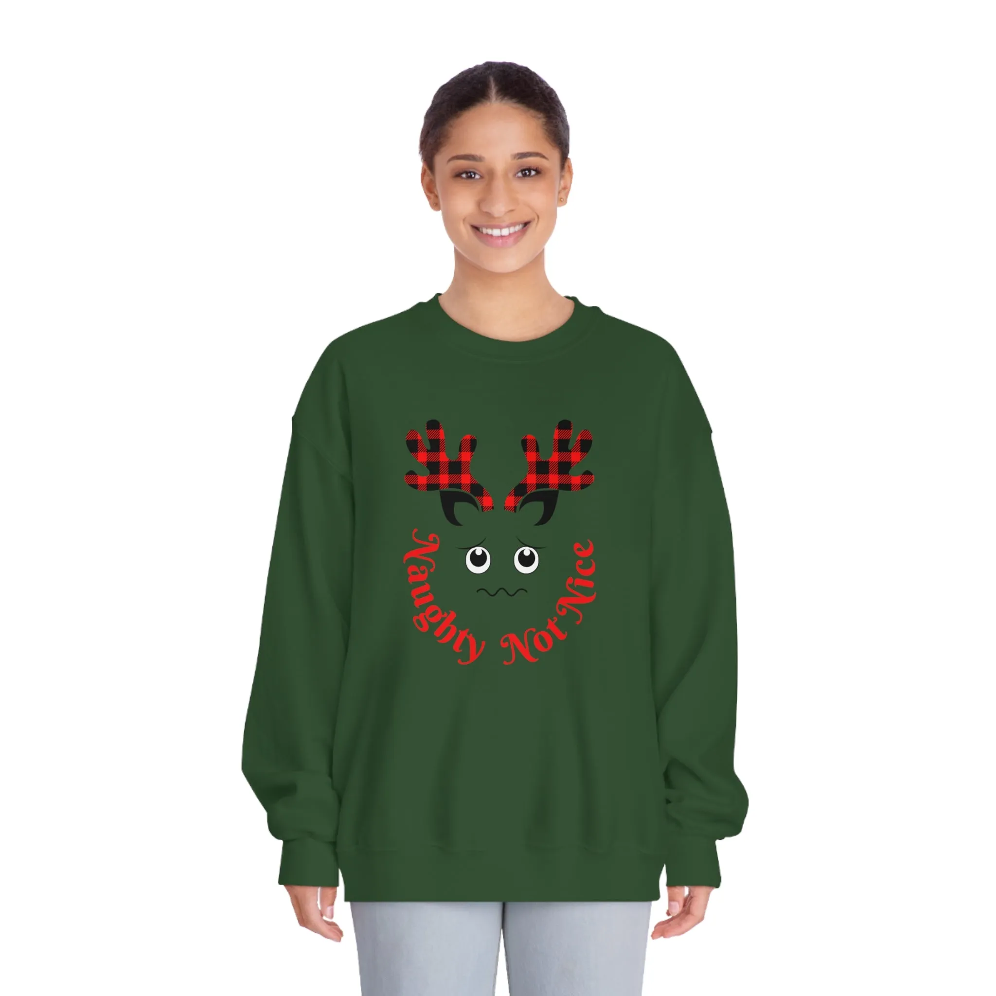 Naughty Not Nice | DryBlend® Crewneck Sweatshirt