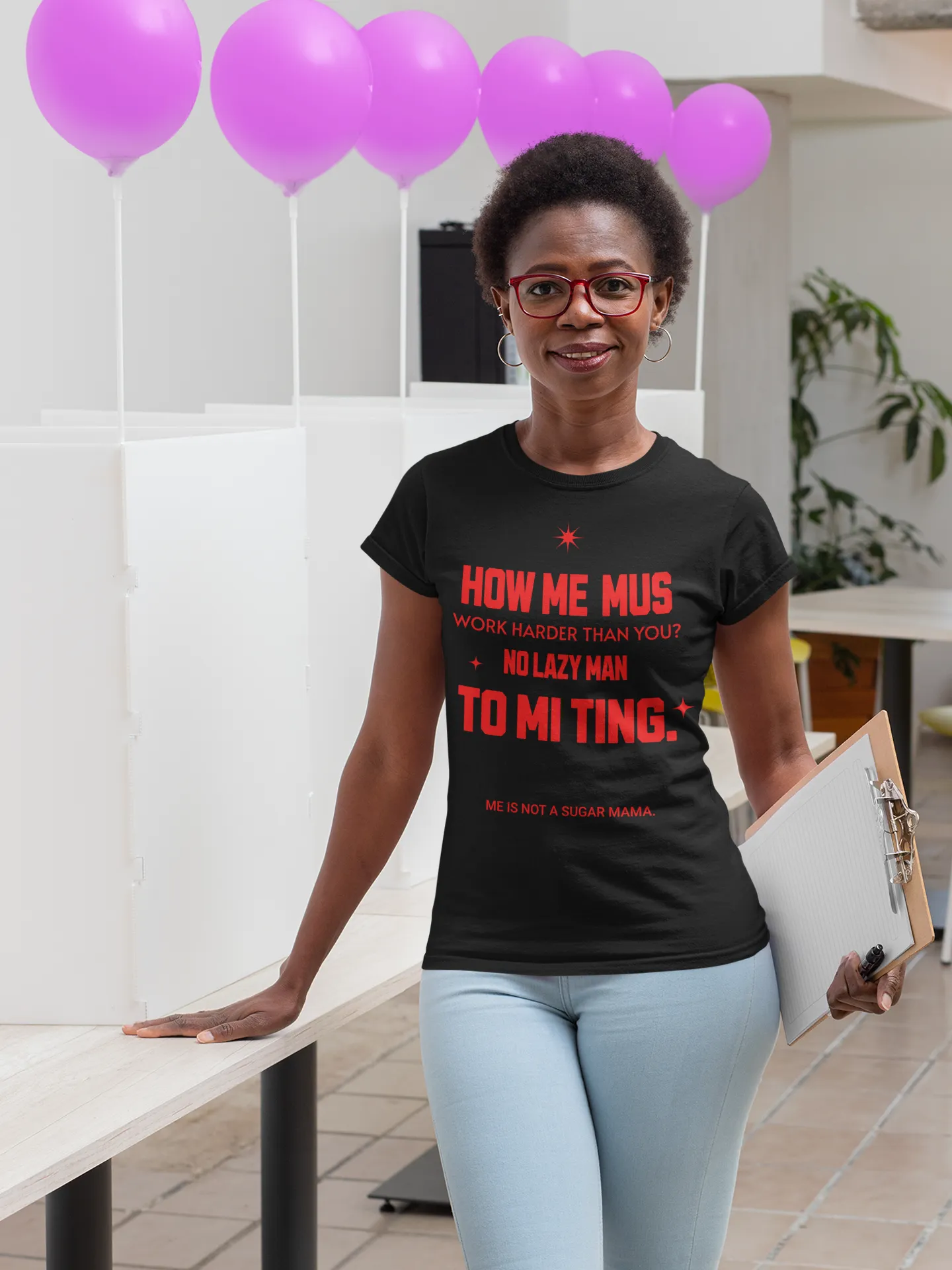 NO LAZY MAN - Women’s T-shirt -Jamaican T Shirt - Jamaican Slang on a T Shirt, Jamaican Tee shirt Jamaican vacation Shirt, Funny Jamaican shirt