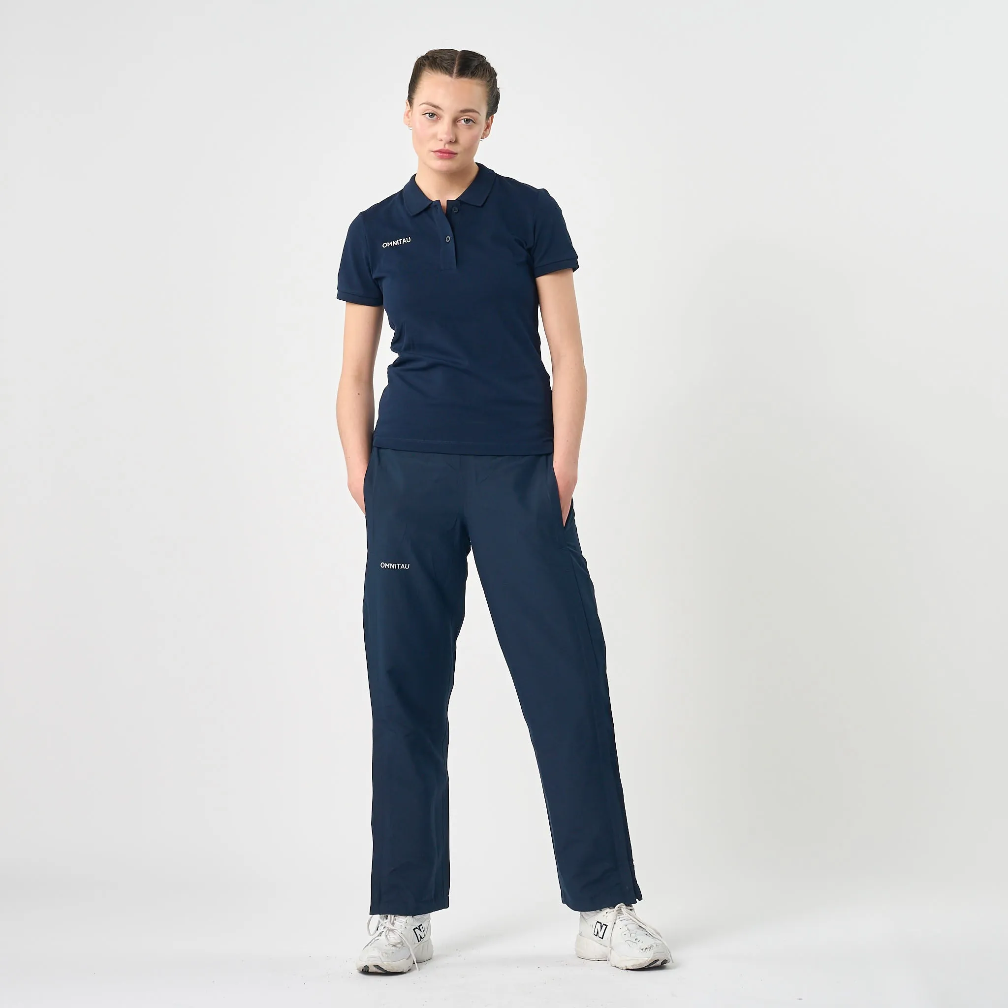 Omnitau Women's Team Sports Full Zip Tracksuit Pant - Navy