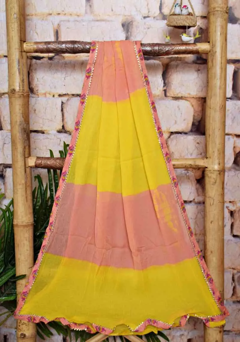 Peach Cotton Customised Jaipuri Block Print Set