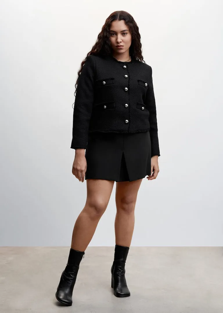 Pocket tweed jacket