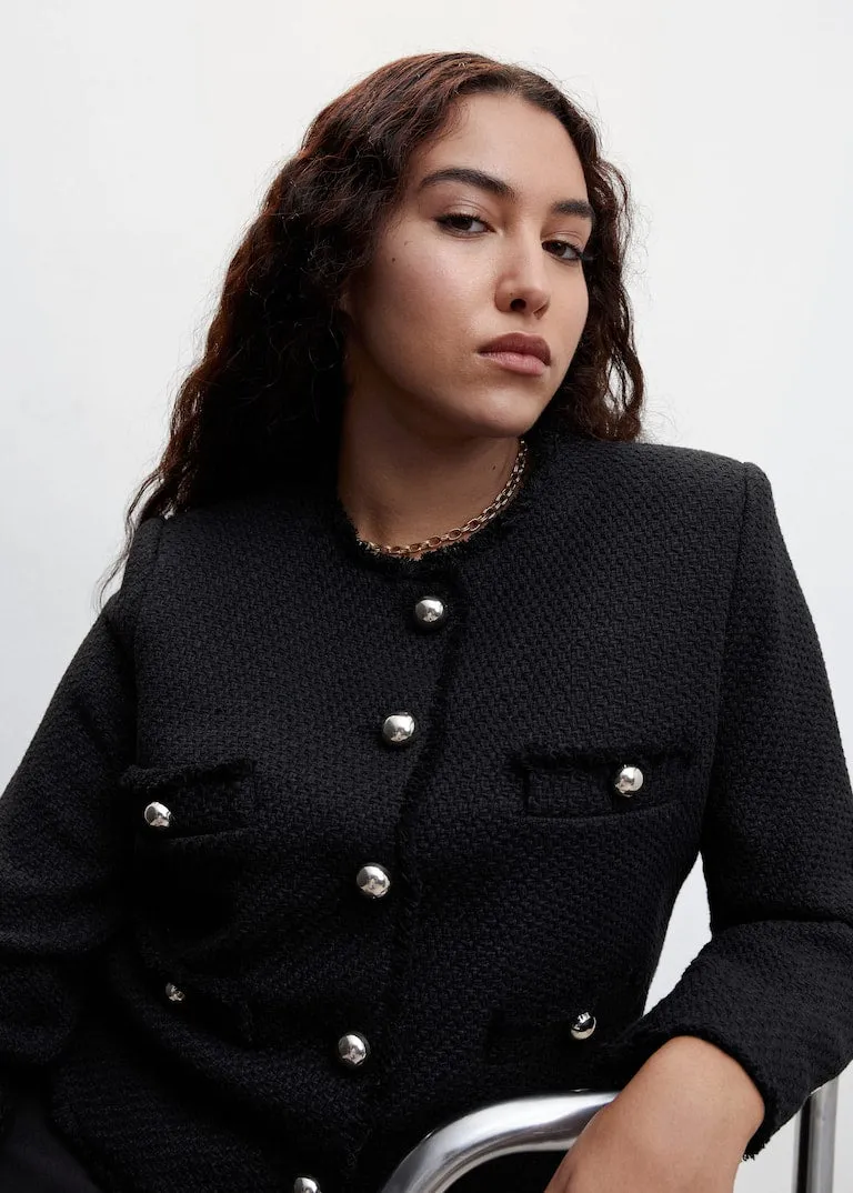 Pocket tweed jacket