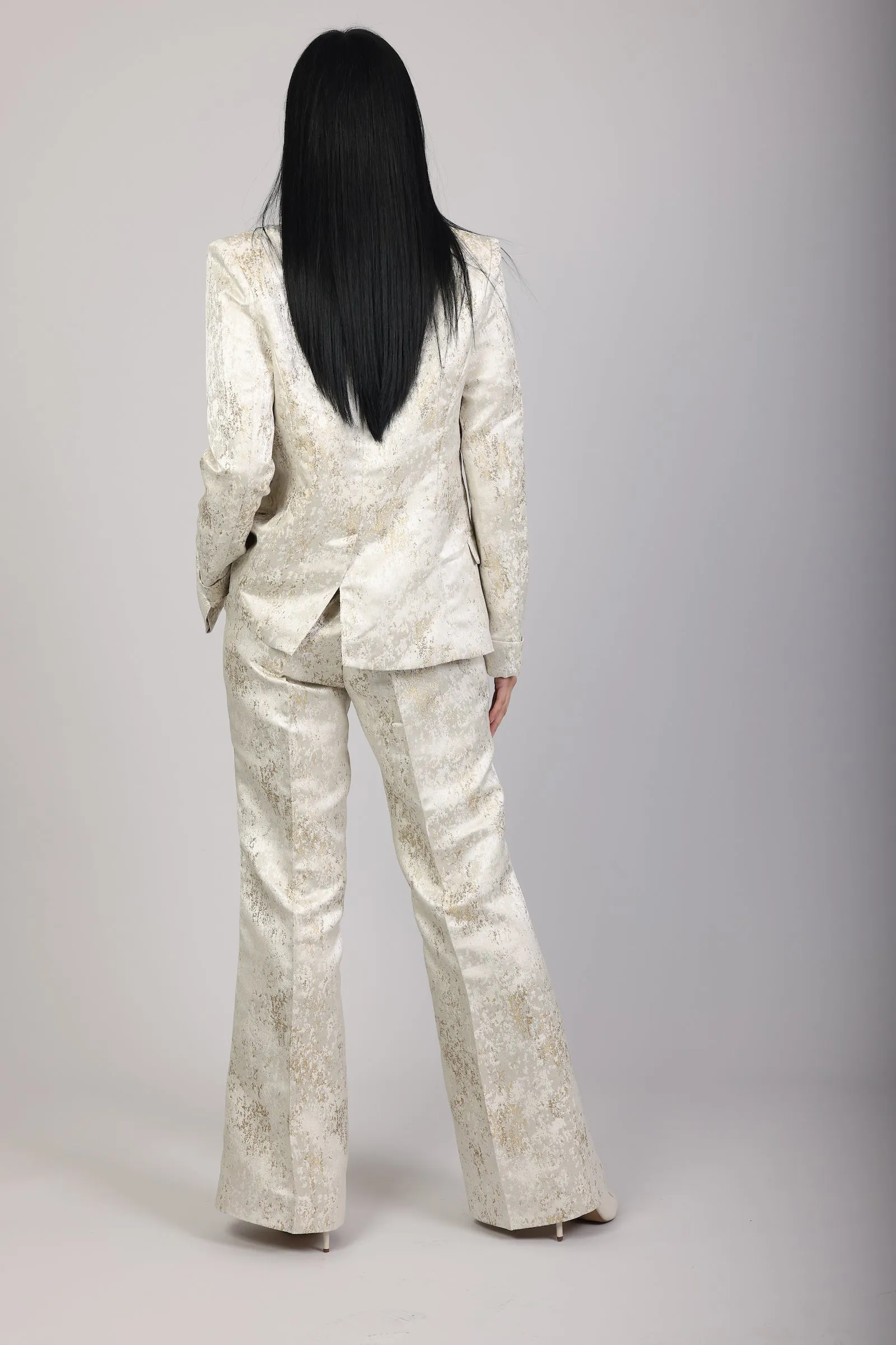 Snow Kissed Gold Suit Jacket
