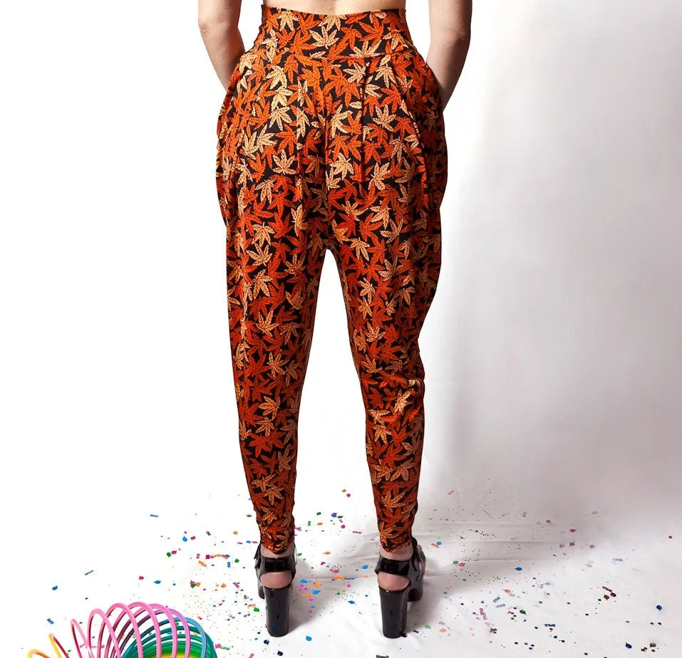 Sunkist Weed Harem Pants (Small)