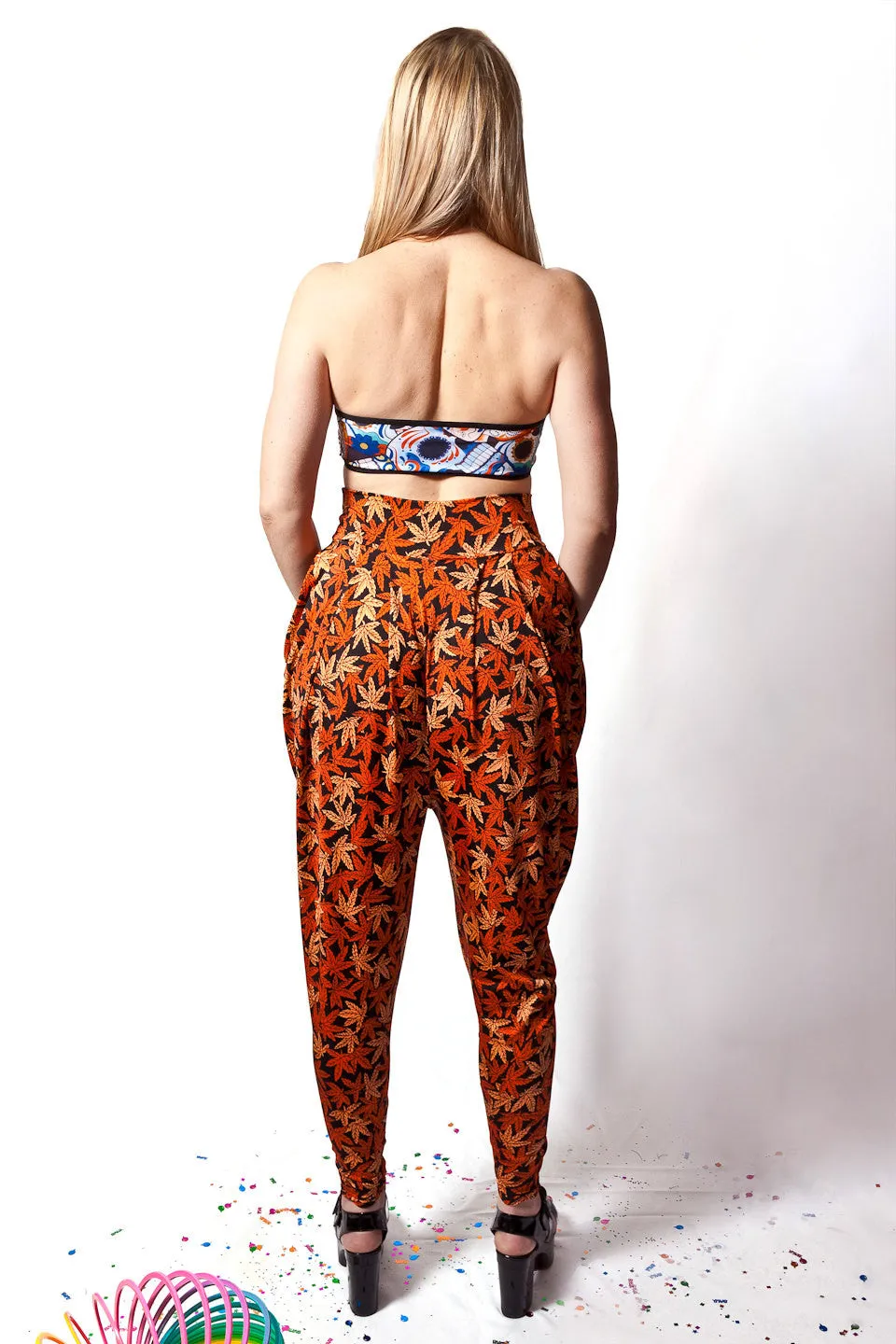 Sunkist Weed Harem Pants (Small)